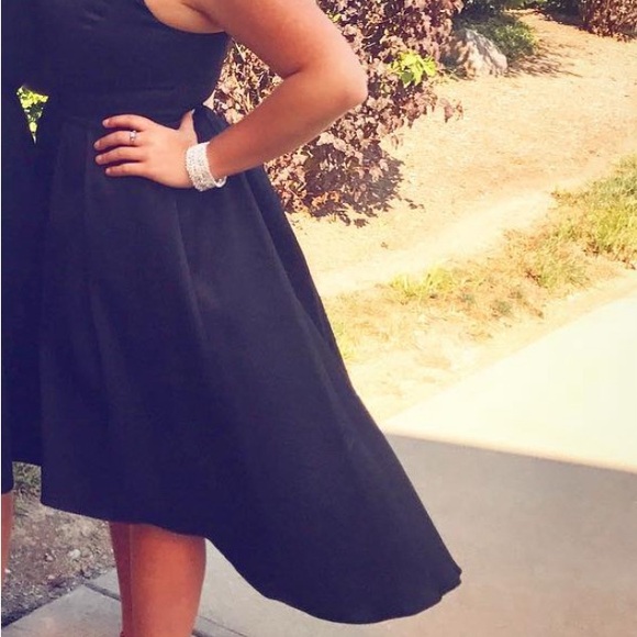 Aidan Aidan Mattox Black High Low dress - Picture 6 of 16